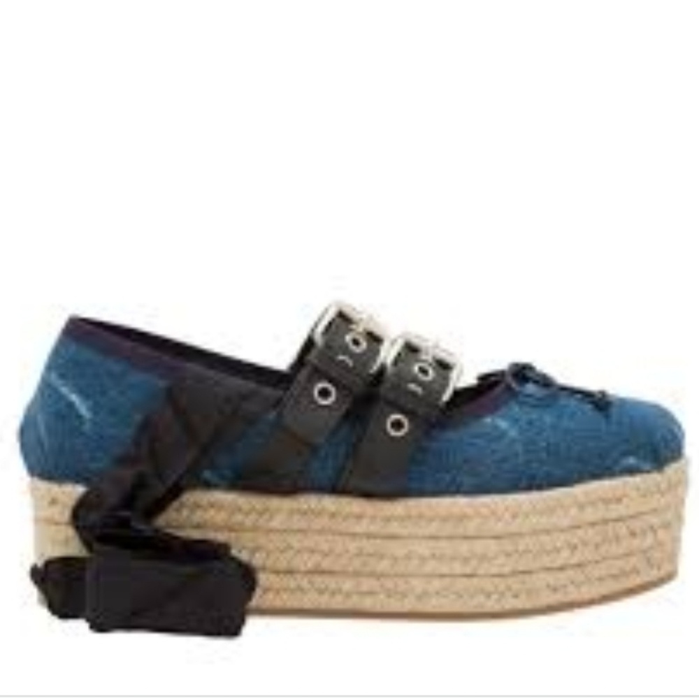 Miu Miu Espadrille Ballerinas